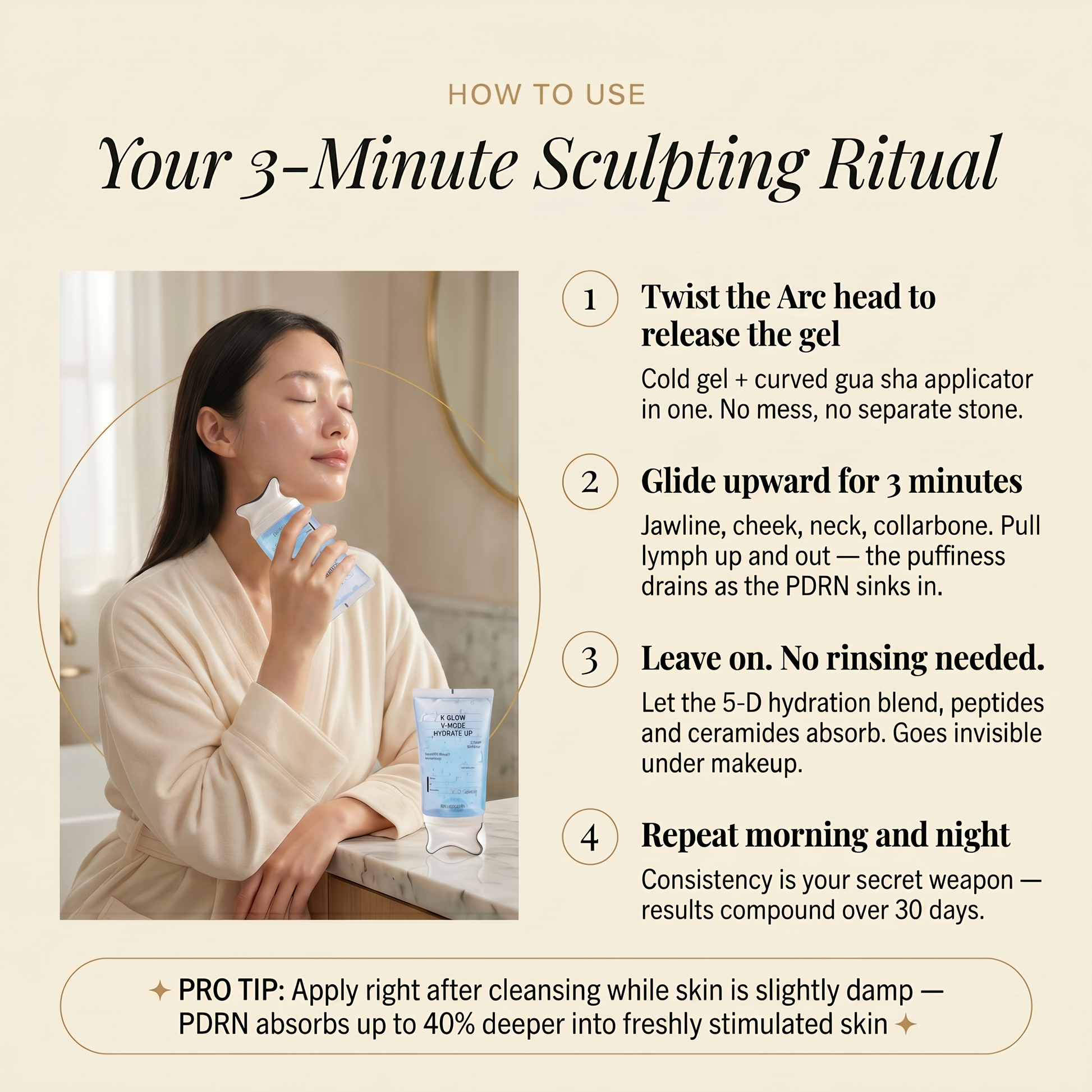 K Glow - PDRN Gua Sha Serum.